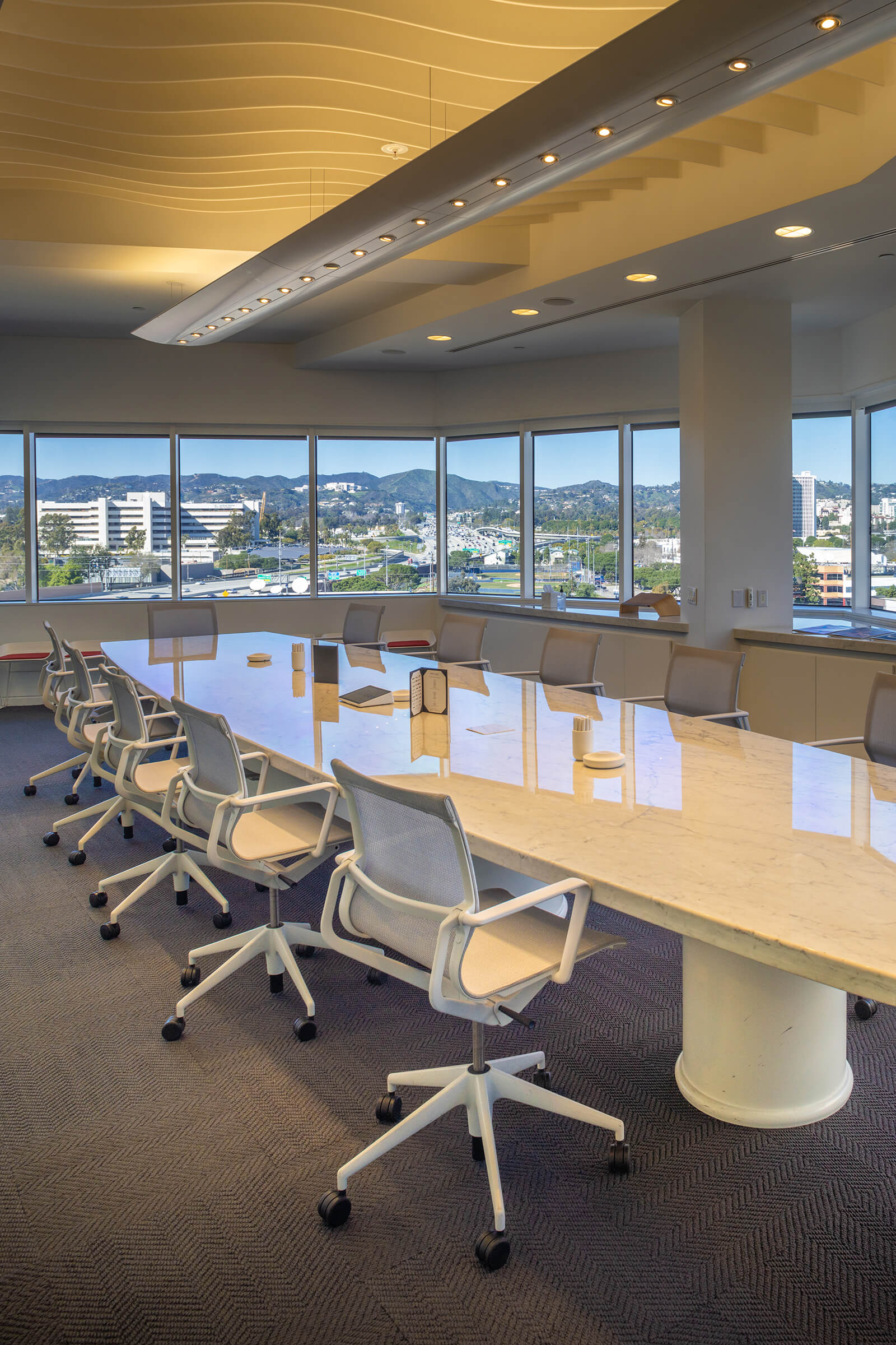 Commercial Photography Los Angeles - Executive boardroom ocean view photography by IMAGE369